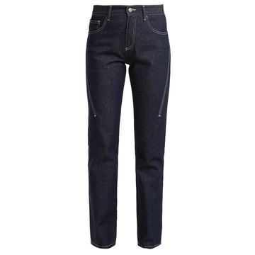 Contrast-stitch slim-leg jeans