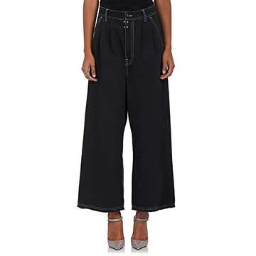 Cotton Piqué Pants