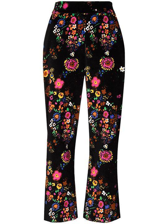 SHRIMPS HANK VLVT TROUSER BRWN FLORAL PR展示图