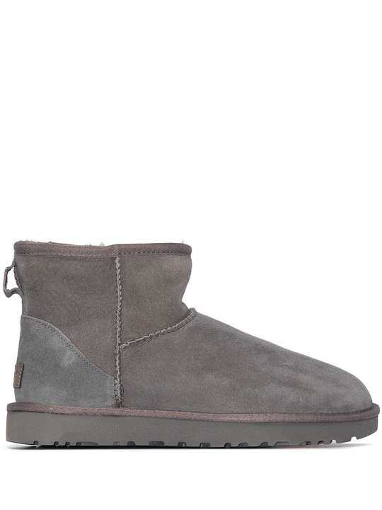 grey Classic Mini II shearling ankle boots展示图