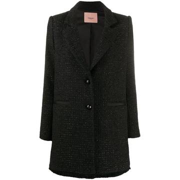 tweed collared jacket