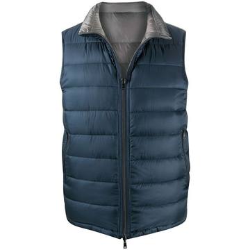 padded zip gilet