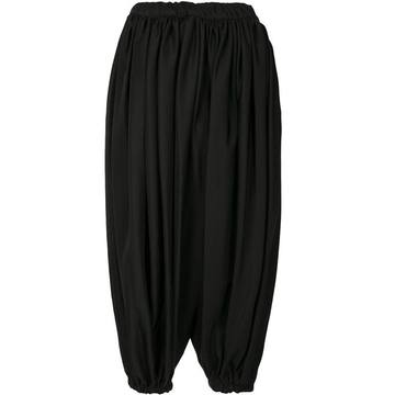 cropped balloon trousers