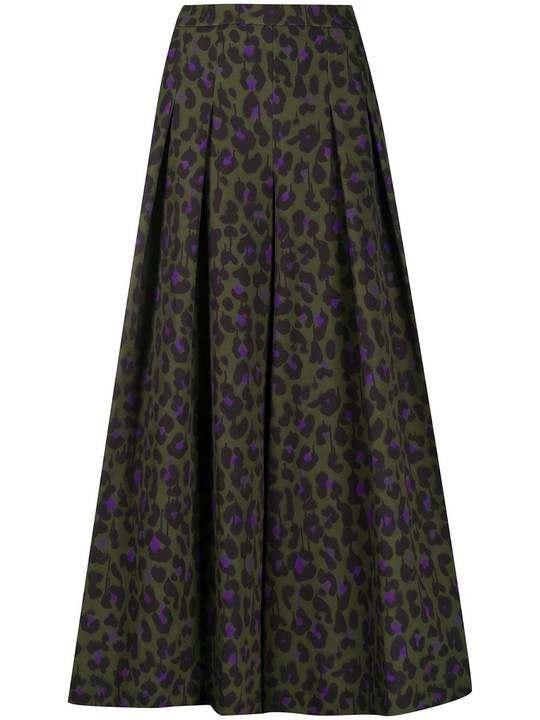 pleated leopard print skirt展示图