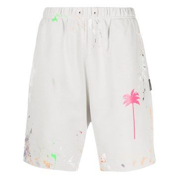 Palm paint-splatter track shorts