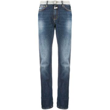rolled-cuff skinny jeans