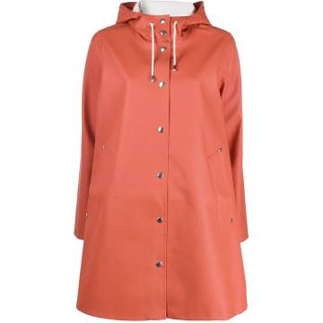 fitted hooded raincoat