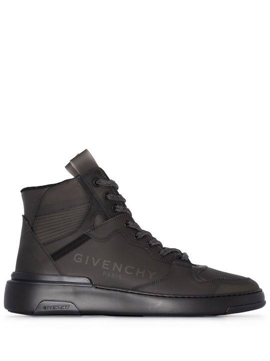 GIV LOGO WINGS HI TOP SNKR BLK展示图