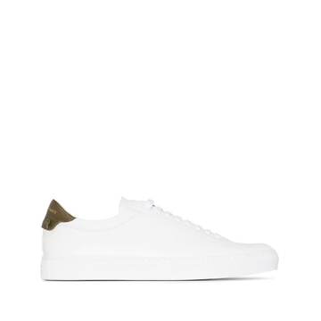 white and green Urban Street leather sneakers