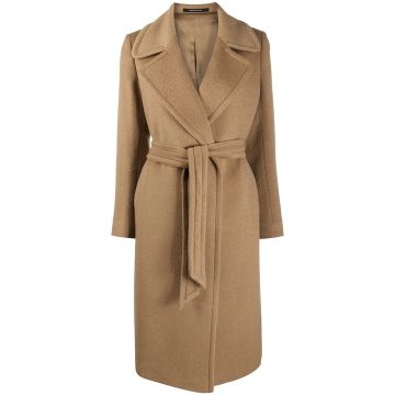 Molly belted mid-length coat