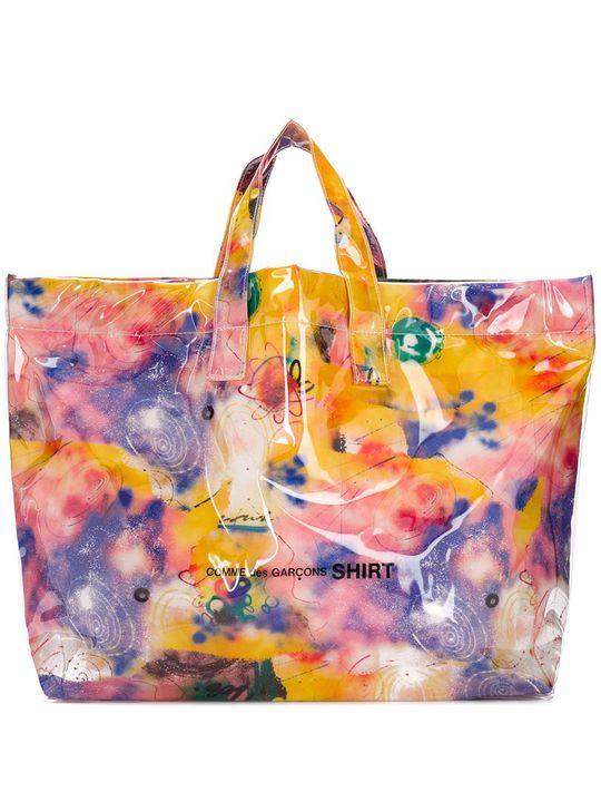 floral print tote bag展示图