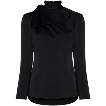 Francine tie neck satin top