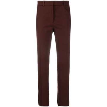 cropped high-waisted trousers