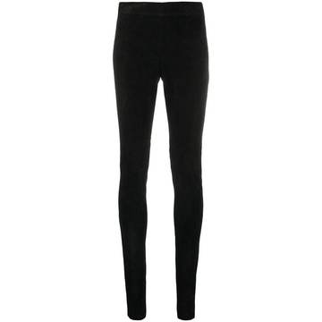 black long-length leggings