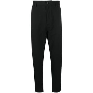 high-waisted trousers