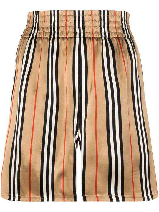 Marsett Icon stripe silk shorts展示图