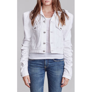 Kelsey Shirring Denim Jacket