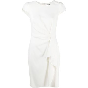 draped side fitted dress