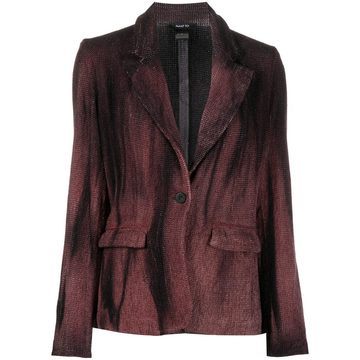 distressed chenille blazer