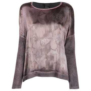 abstract print jumper