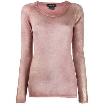 cashmere shimmer knit top