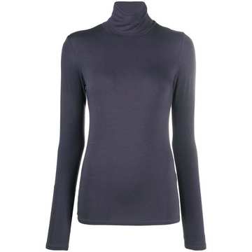 roll neck stretch-fit sweater