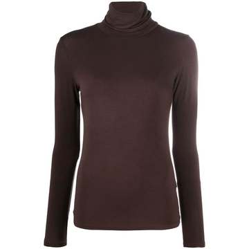 roll neck stretch-fit sweater