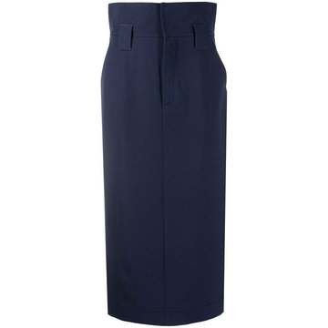 high waist midi skirt