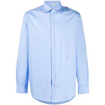 spread collar long-sleeve shirt