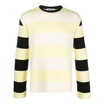 mixed striped sweatshirt