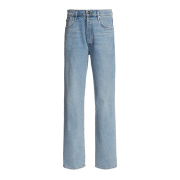 The Benefit Stretch High-Rise Straight-Leg Jeans