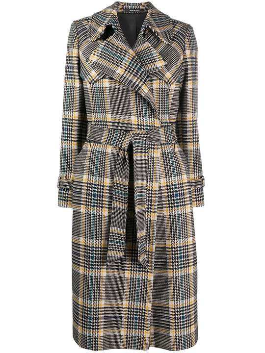 checked trench coat展示图