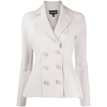 cropped double-breasted blazer