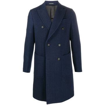 double-breasted fitted coat