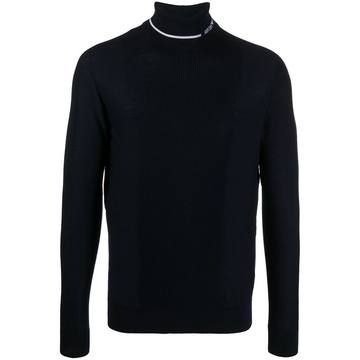 ribbed logo jumper