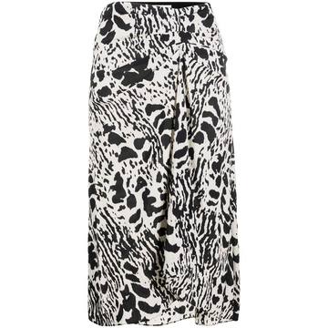 Opera animal-print skirt