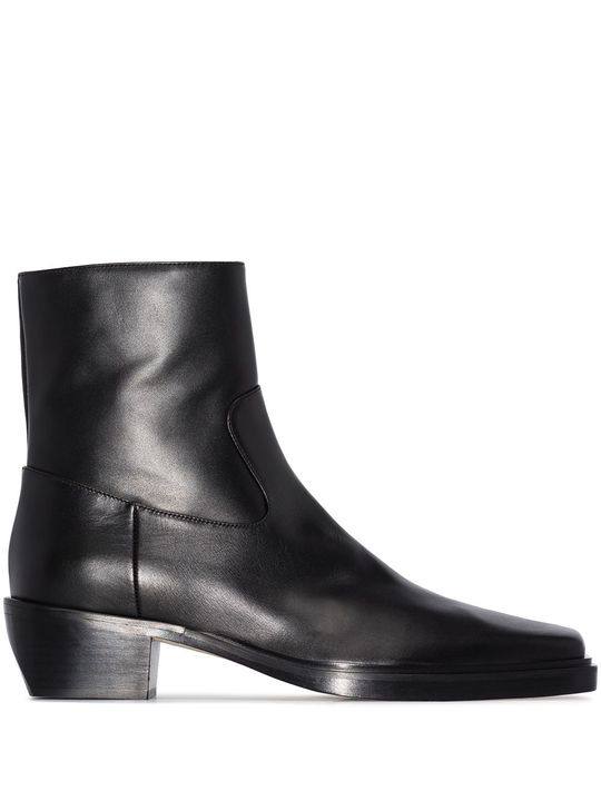 X Pernille Teisbaek black 60 Texano ankle boots展示图