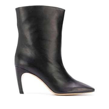 Atena square-toe ankle boots