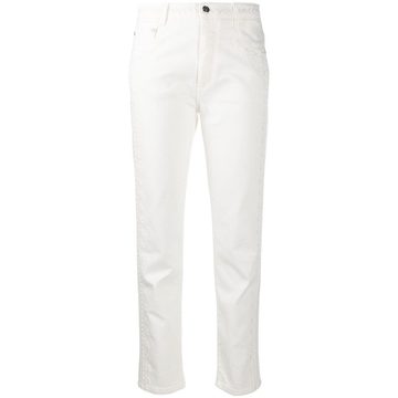 cropped straight-leg jeans