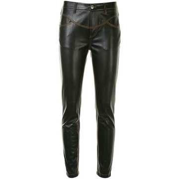 faux-leather skinny trousers