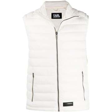 padded zip-up gilet