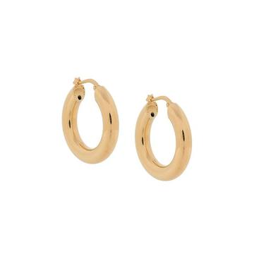 engraved logo hoop earrings