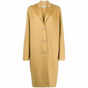 relaxed double-face wool coat
