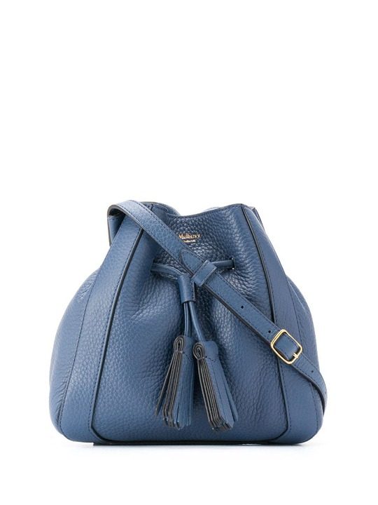 drawstring shoulder bag with tassel detail展示图