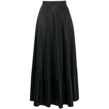 panelled high-waisted skirt