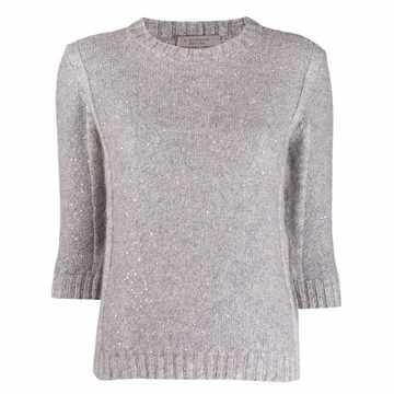 glitter-style alpaca-knit jumper