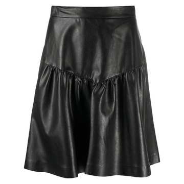 matte high-waist skirt