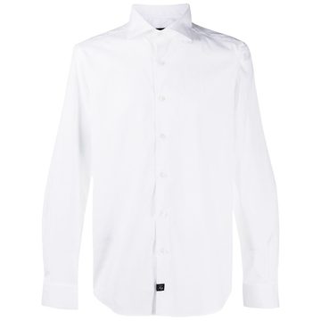 long-sleeved button-down shirt