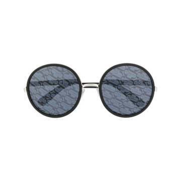 round monogram-lenses sunglasses
