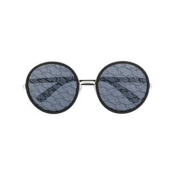 round monogram-lenses sunglasses